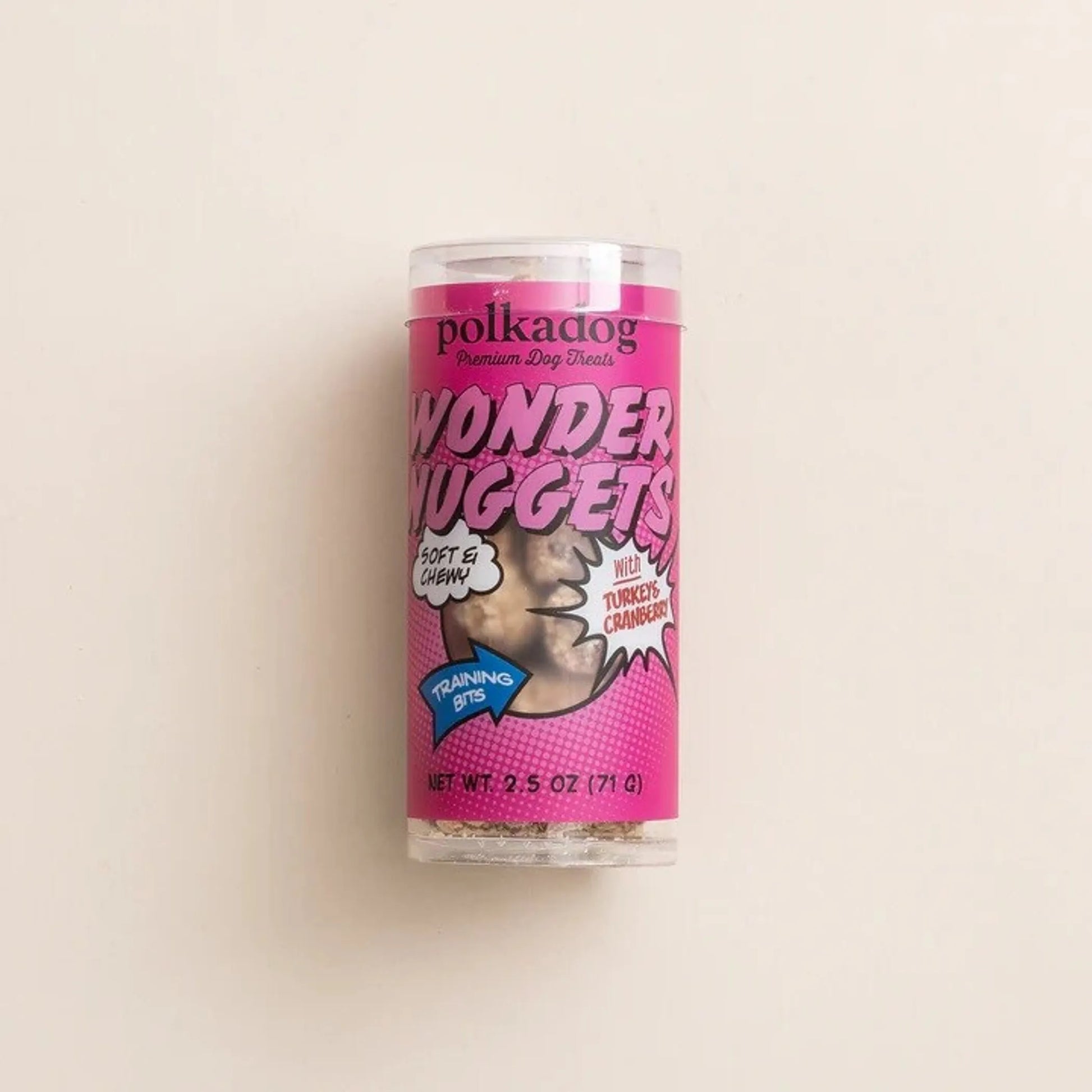 Polkadog Wonder Nuggets Training Bits Turkey & Cranberry Soft & Chewy Dog and Cat Treats Mini Tube - Your Pet Connection