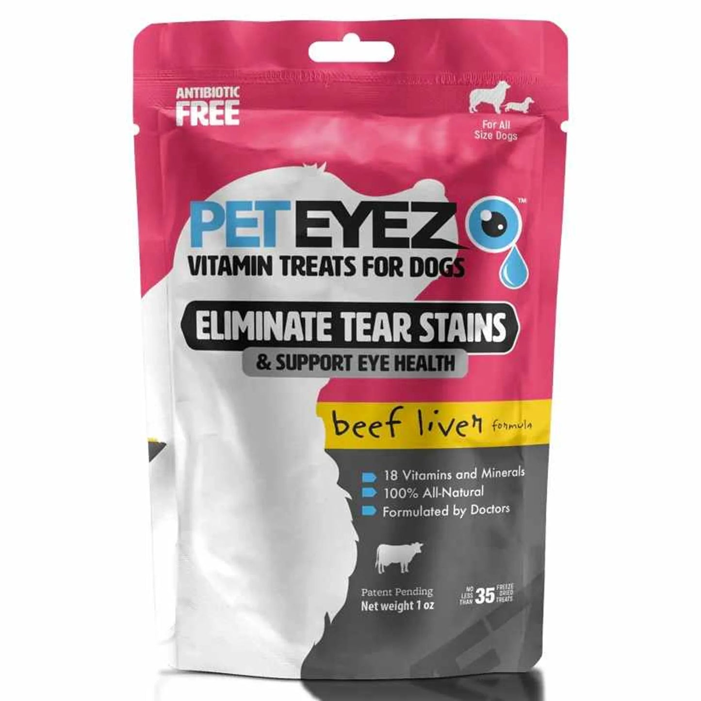 Pet Eyez Vitamin Treats for Dogs Beef Liver Formula 1oz - Your Pet Connection