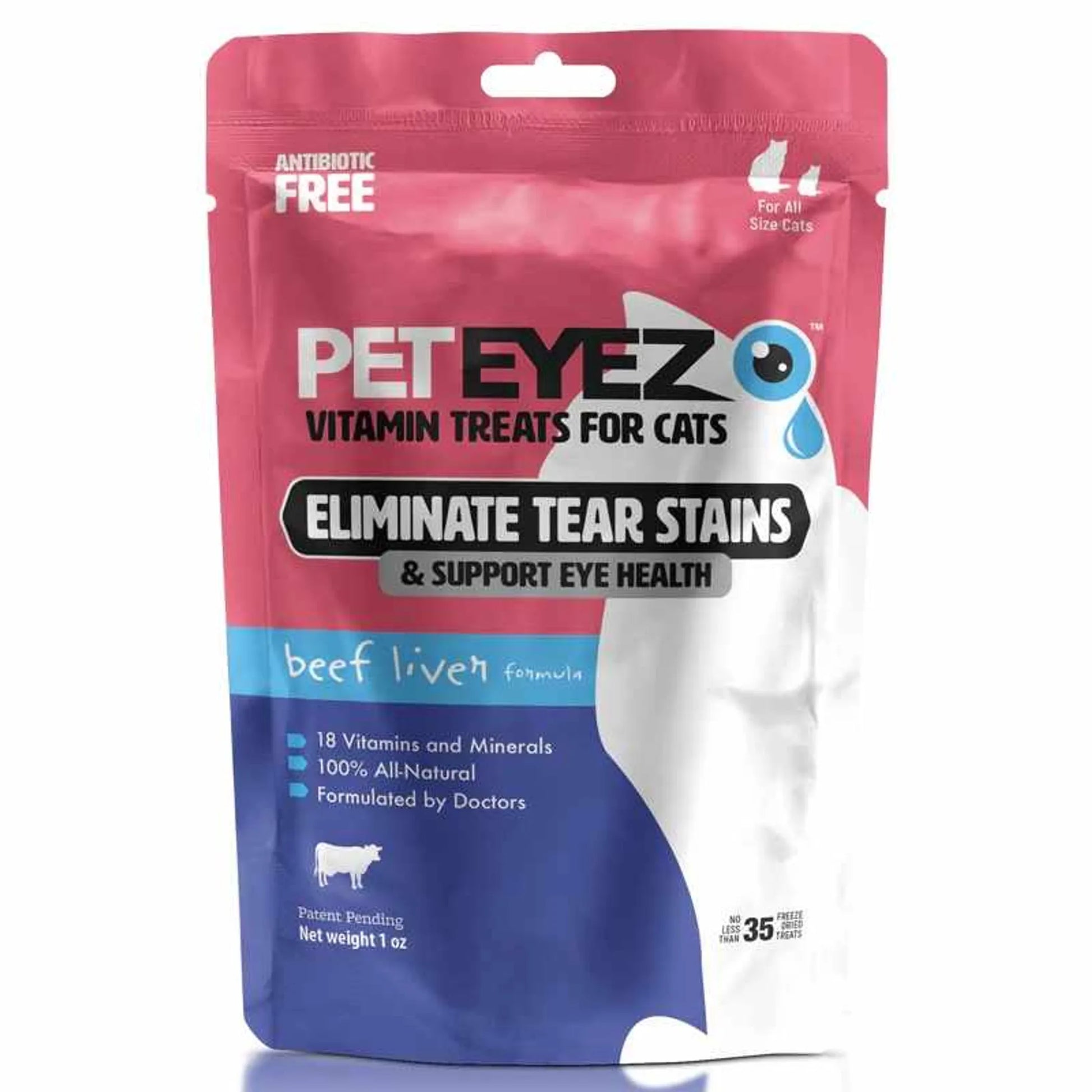 Pet Eyez Vitamin Treats for Cats Beef Liver Formula 1oz - Your Pet Connection