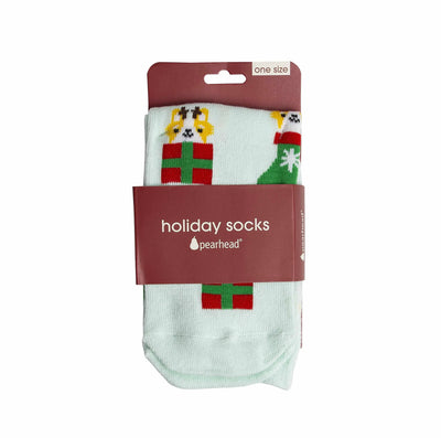Pearhead Corgi Holiday Socks Green One Size - Your Pet Connection