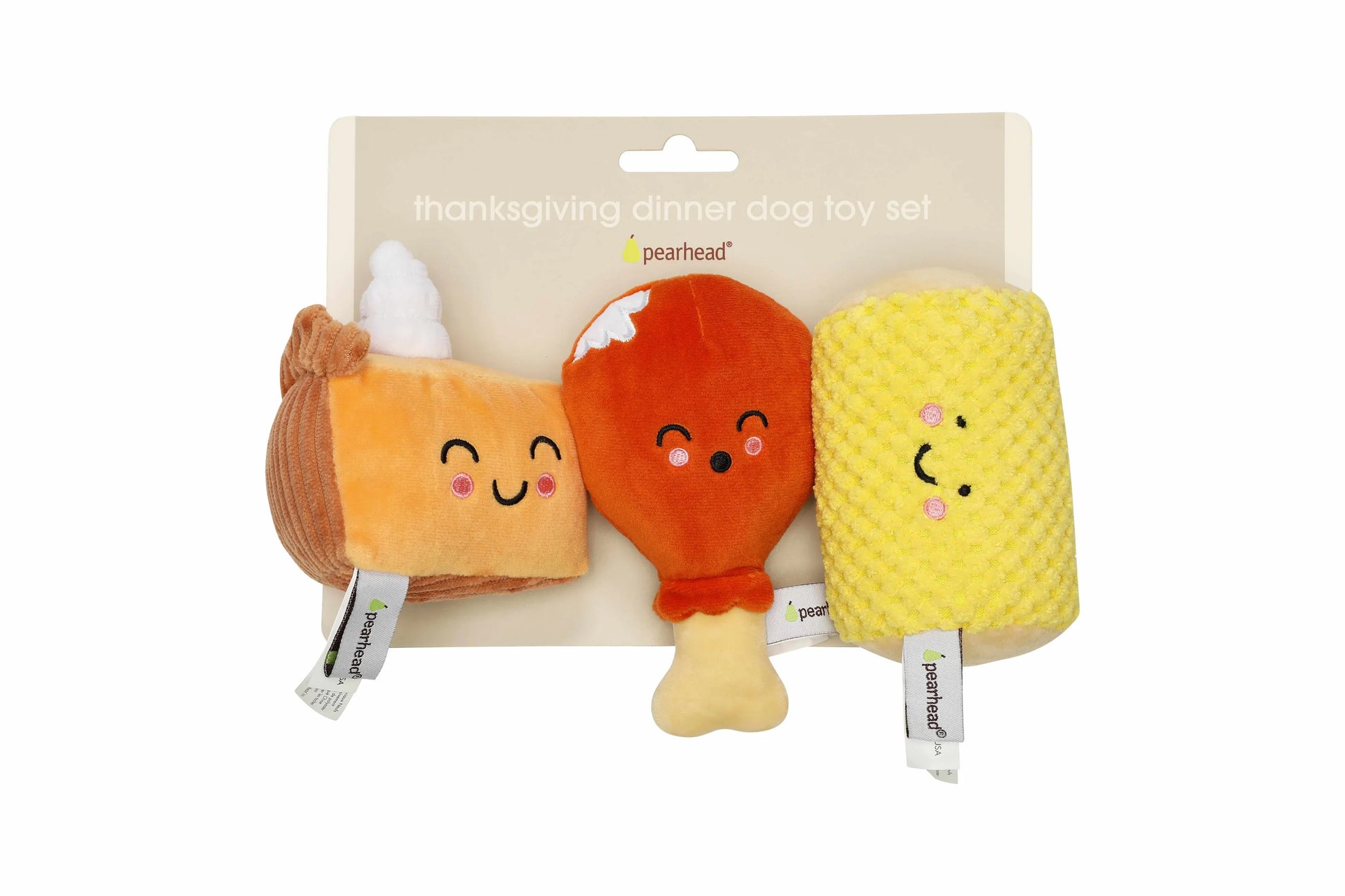 Pearhead Thanksgiving Dinner Dog Toy Set - Your Pet Connection
