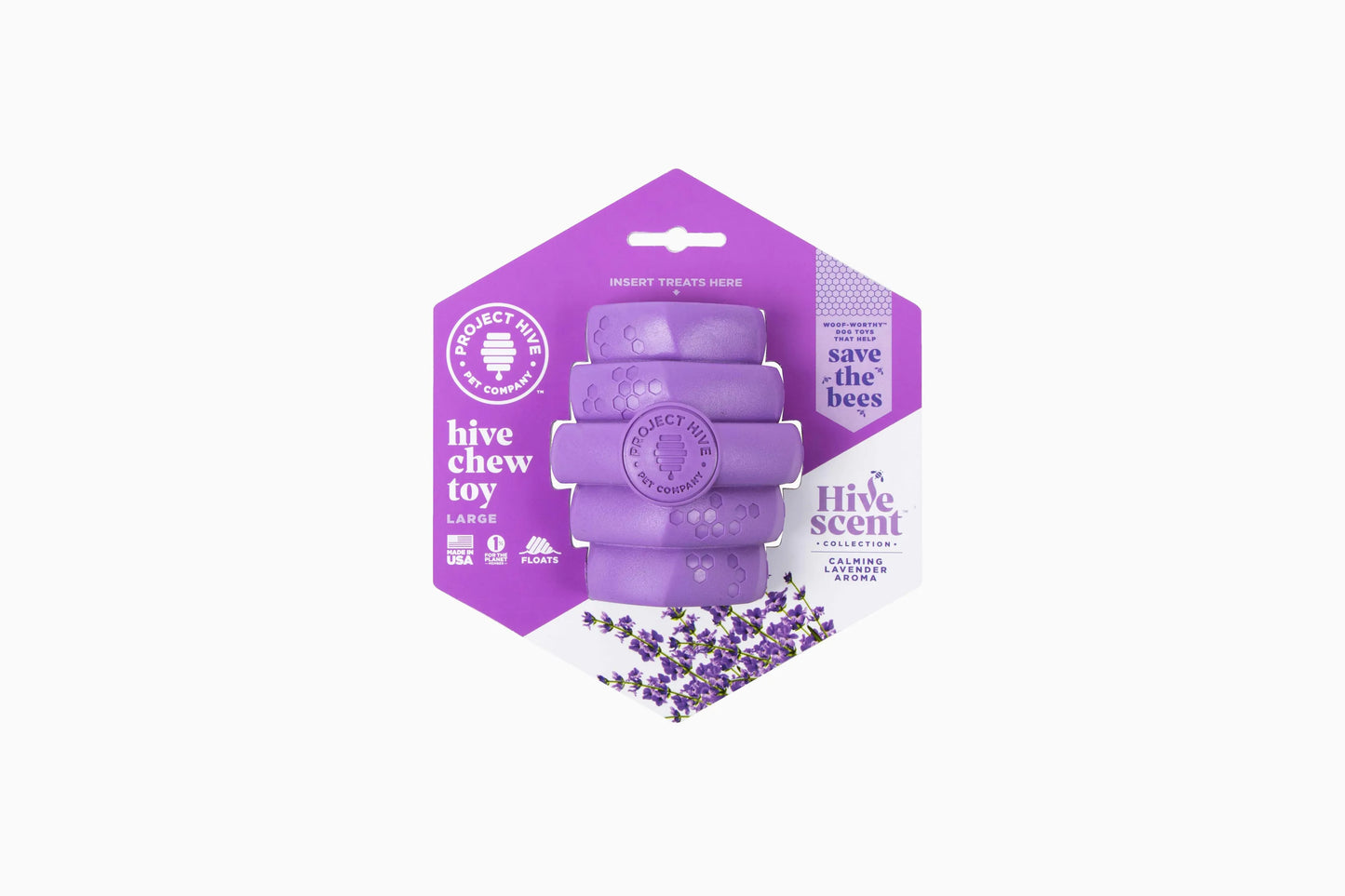 Project Hive Calming Lavender Scent Hive Chew Toy - Your Pet Connection