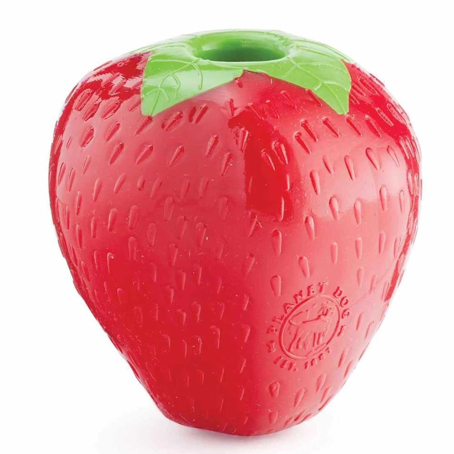 Planet Dog Orbee-Tuff Strawberry Treat-Dispensing Dog Chew Toy Red - Your Pet Connection