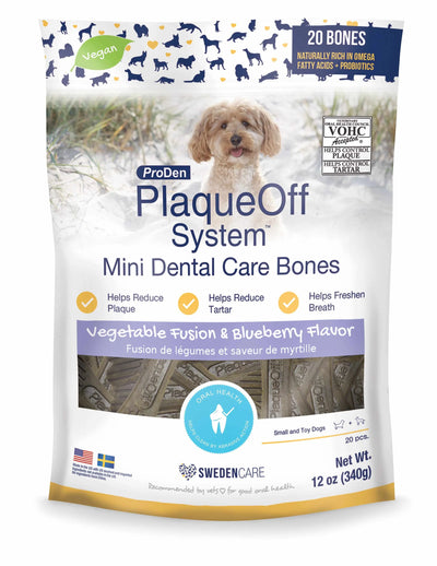 PlaqueOff - MINI Dental Care Bones - Your Pet Connection
