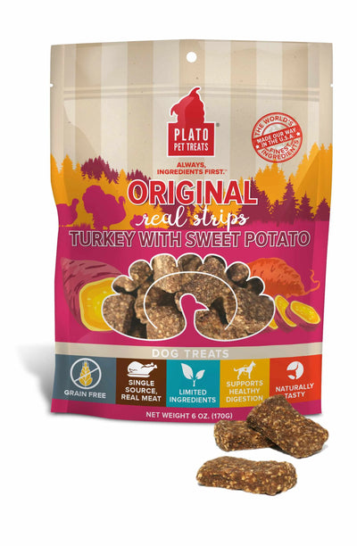 Plato Original Real Strips Turkey & Sweet Potato - Your Pet Connection