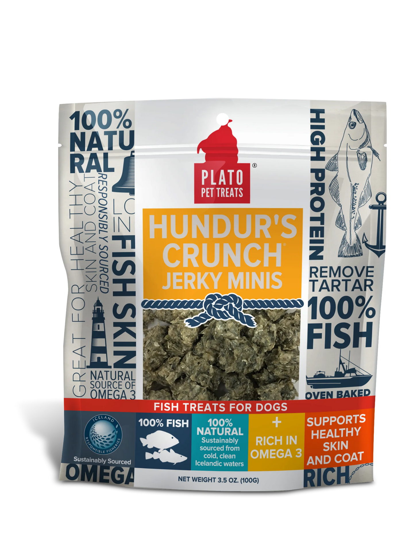 Plato Hundur's Crunch Jerky Minis - Your Pet Connection