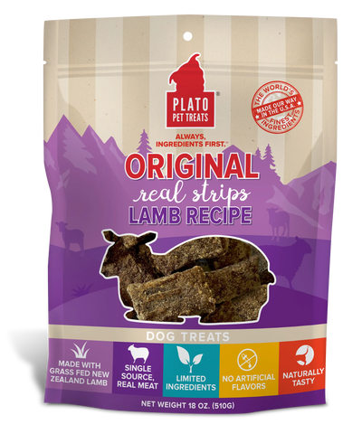 Plato Original Real Strips Lamb - Your Pet Connection