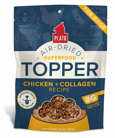 Plato Pet Treats Superfood Chicken Topper 12oz