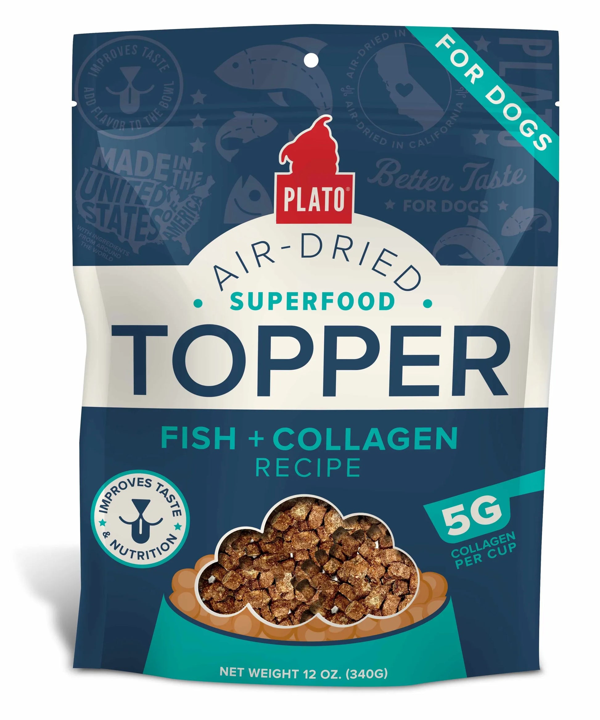 Plato Food Topper Fish & Collagen Recipe - Your Pet Connection