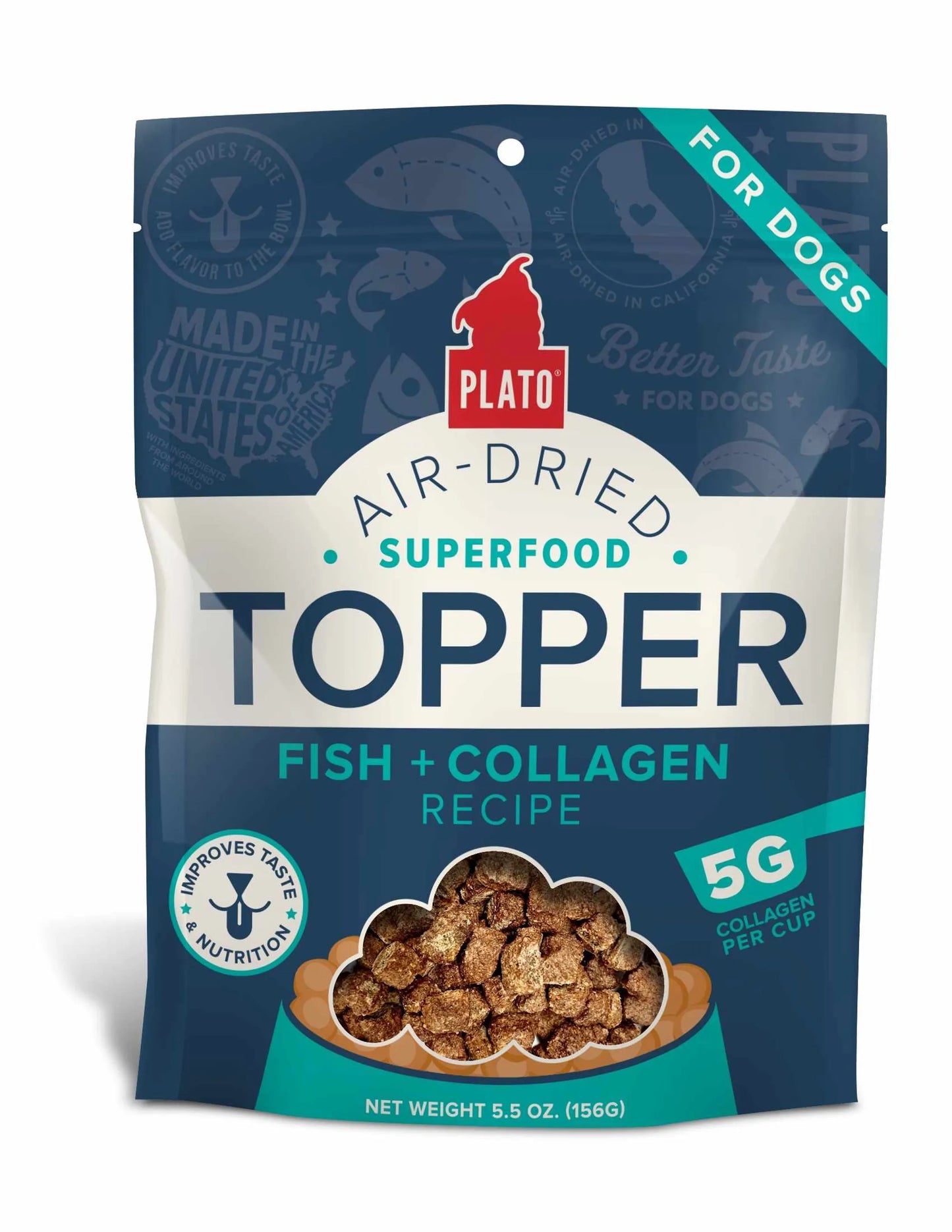 Plato Food Topper Fish & Collagen Recipe - Your Pet Connection