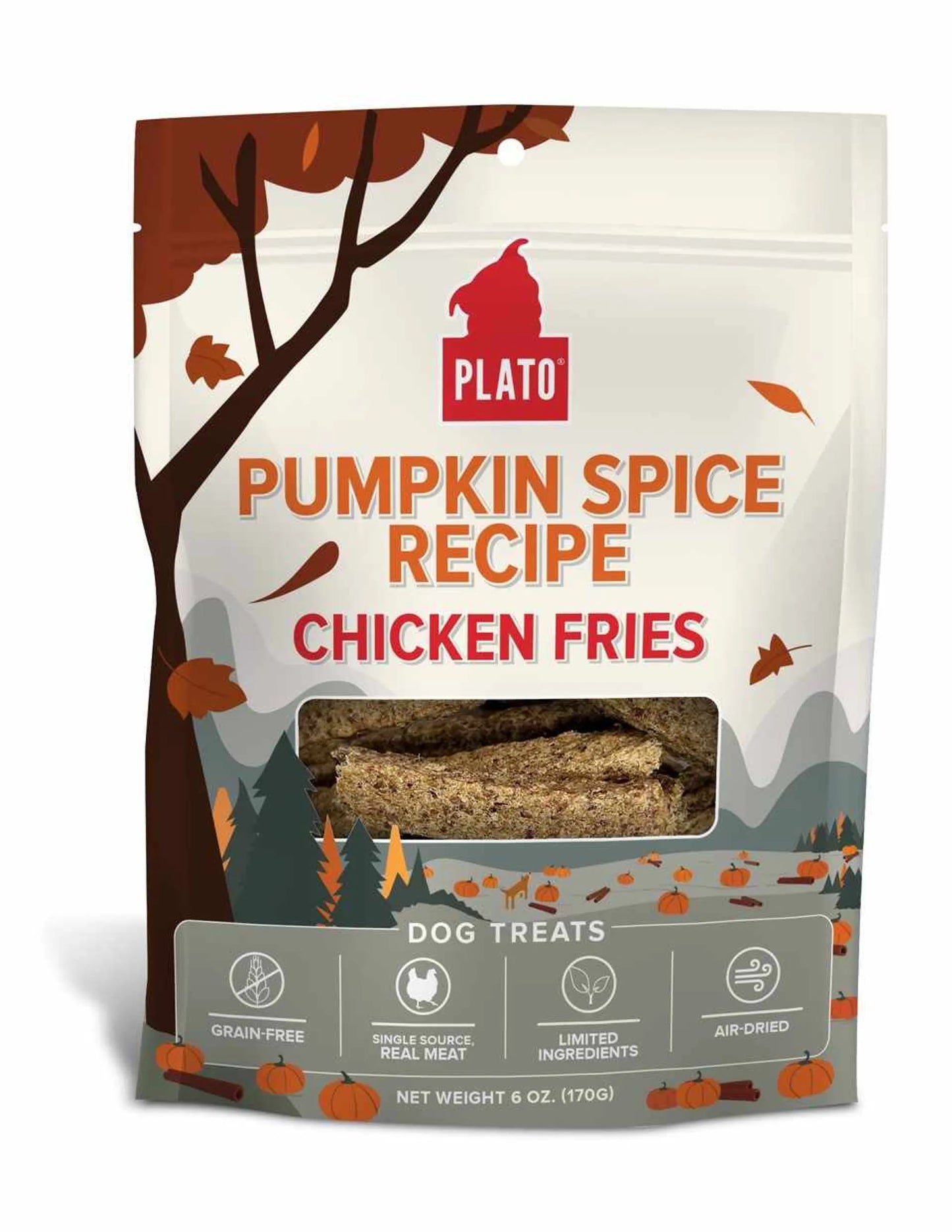 Plato Chicken Fries - Pumpkin Spice Recipe 6oz - Your Pet Connection