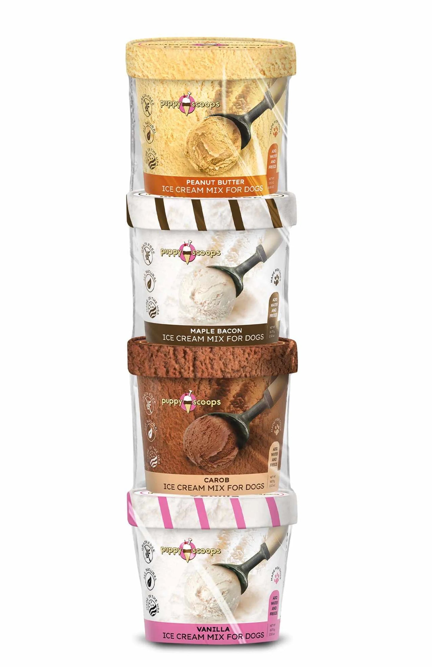 Puppy Cake Puppy Scoops Ice Cream Assorted Flavor 4pk - Your Pet Connection