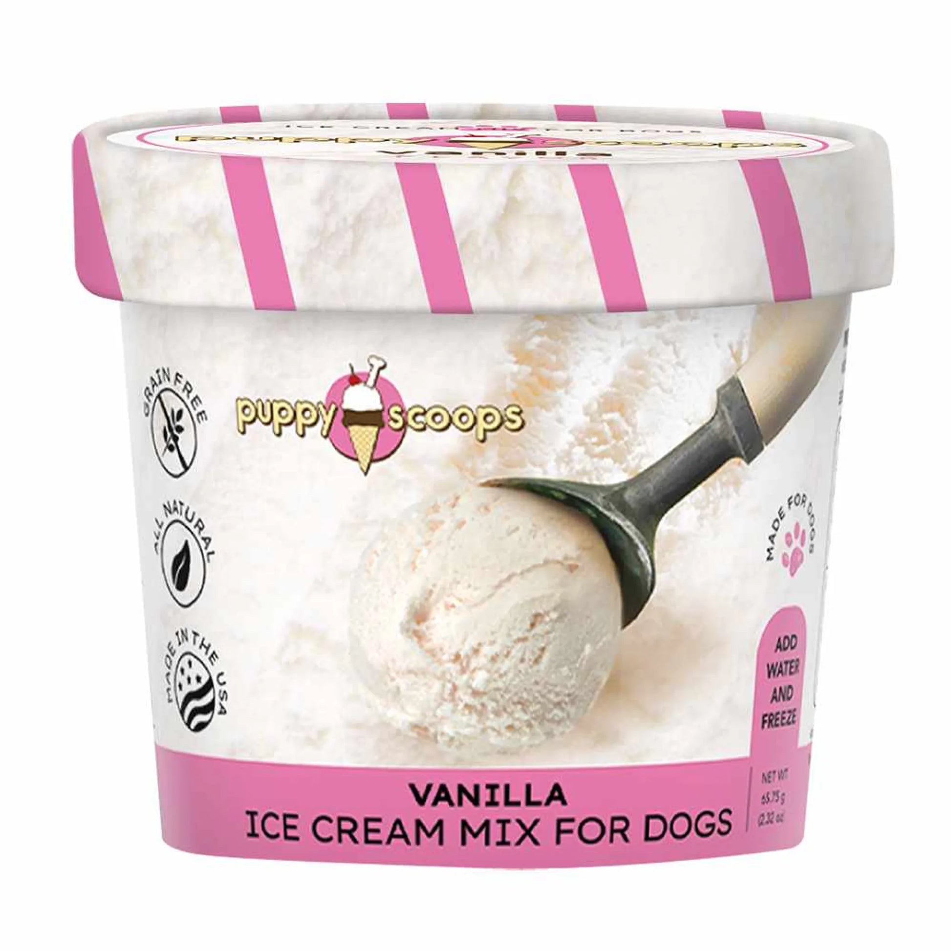 Puppy Cake Puppy Scoops Ice Cream Mix Vanilla Cup Small 2.32oz - Your Pet Connection