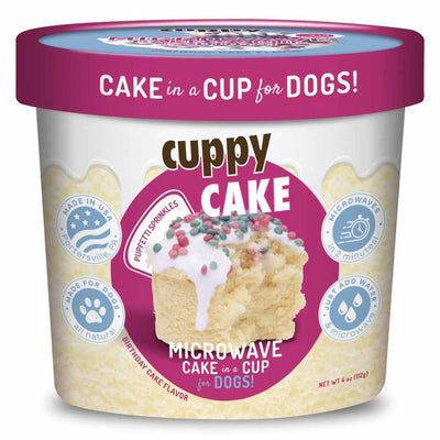 Puppy Cake Cuppy Cake Birthday Cake Flavor with Pupfetti Sprinkles 4oz - Your Pet Connection