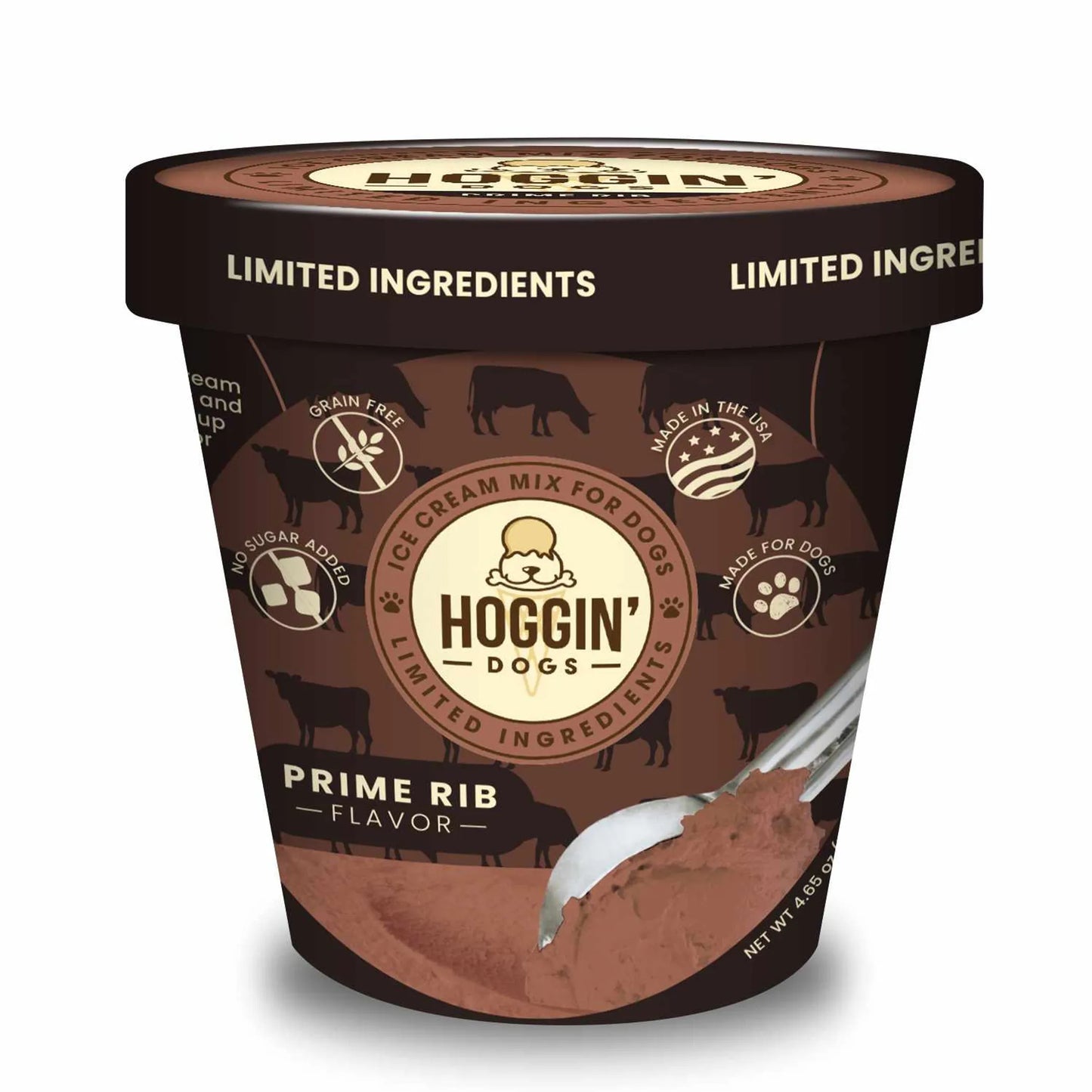 Puppy Cake Hoggin' Dogs Ice Cream Mix Prime Rib 4.65 oz - Your Pet Connection