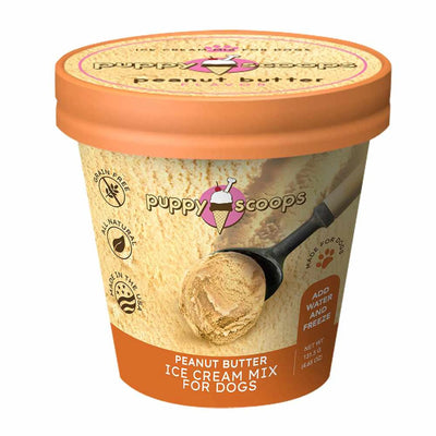 Puppy Cake Scoops Ice Cream Mix Peanut Butter Pint Large 4.65oz - Your Pet Connection