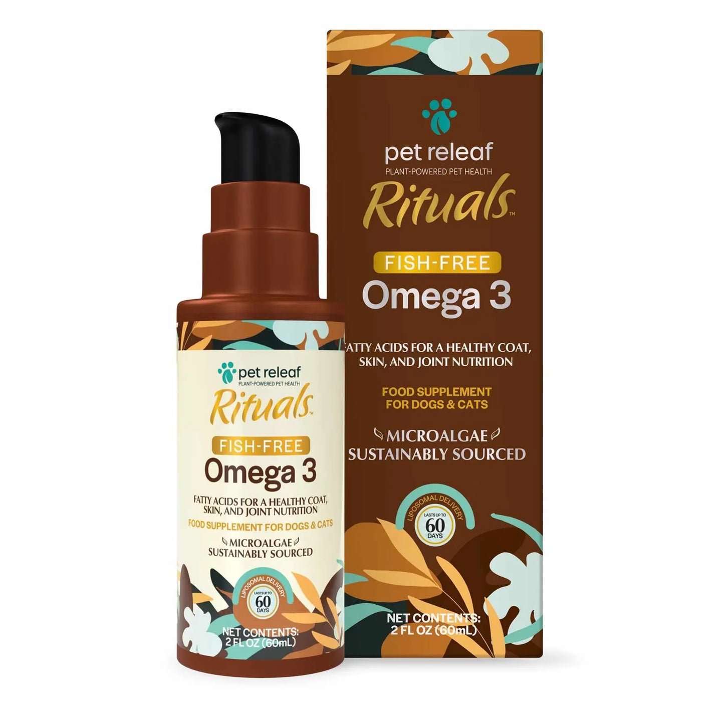 Pet Releaf Rituals Omega 3 Algae 2 oz pump - Your Pet Connection