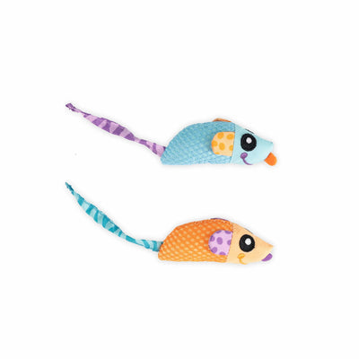 Catstages Catnip Chew Mice Dental Health Cat Toy 2pc - Your Pet Connection