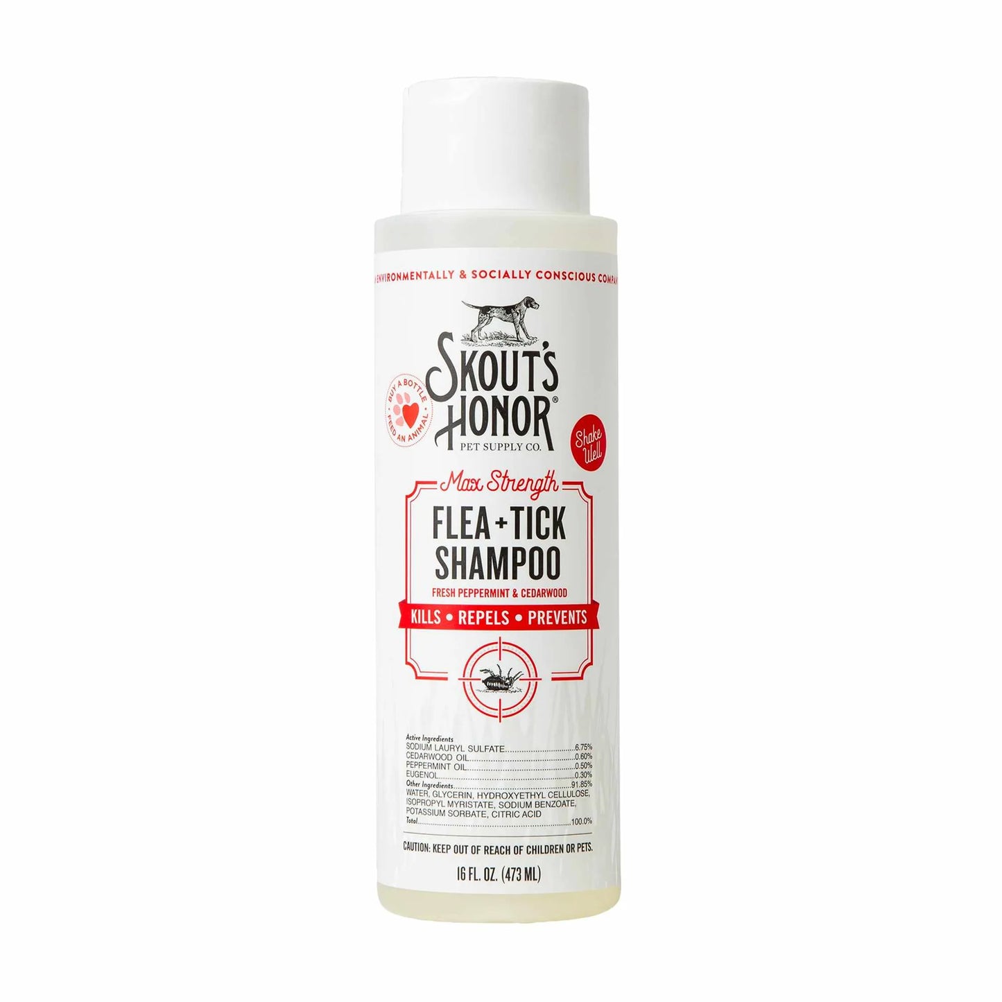 Skout's Honor Flea + Tick Shampoo 16oz - Your Pet Connection