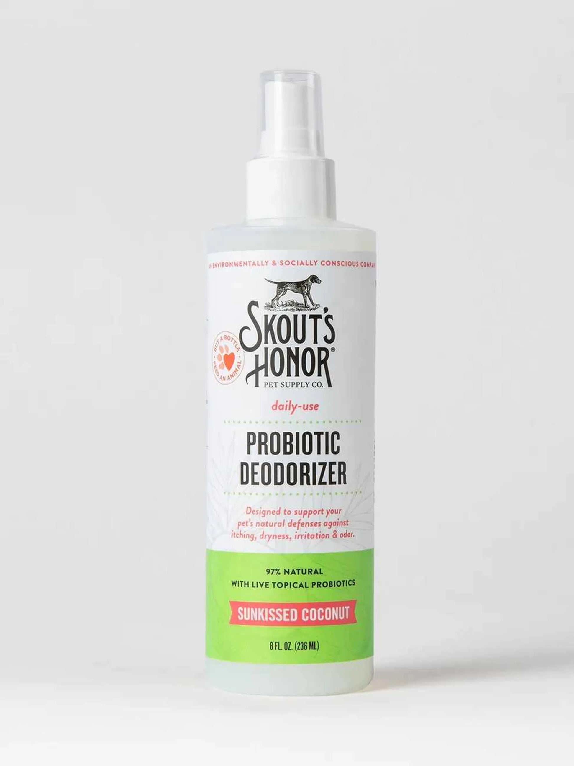 Skout's Honor Probiotic Daily Use Deodorizer Sunkissed Coconut 8oz - Your Pet Connection