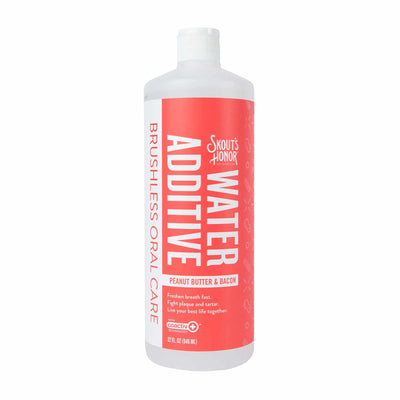 Skout's Honor Oral Care Water Additive: Peanut Butter & Bacon 32oz - Your Pet Connection