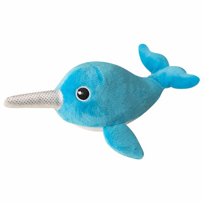 SnugArooz Baby Nikki the Narwhal Plush Dog Toy 5" - Your Pet Connection