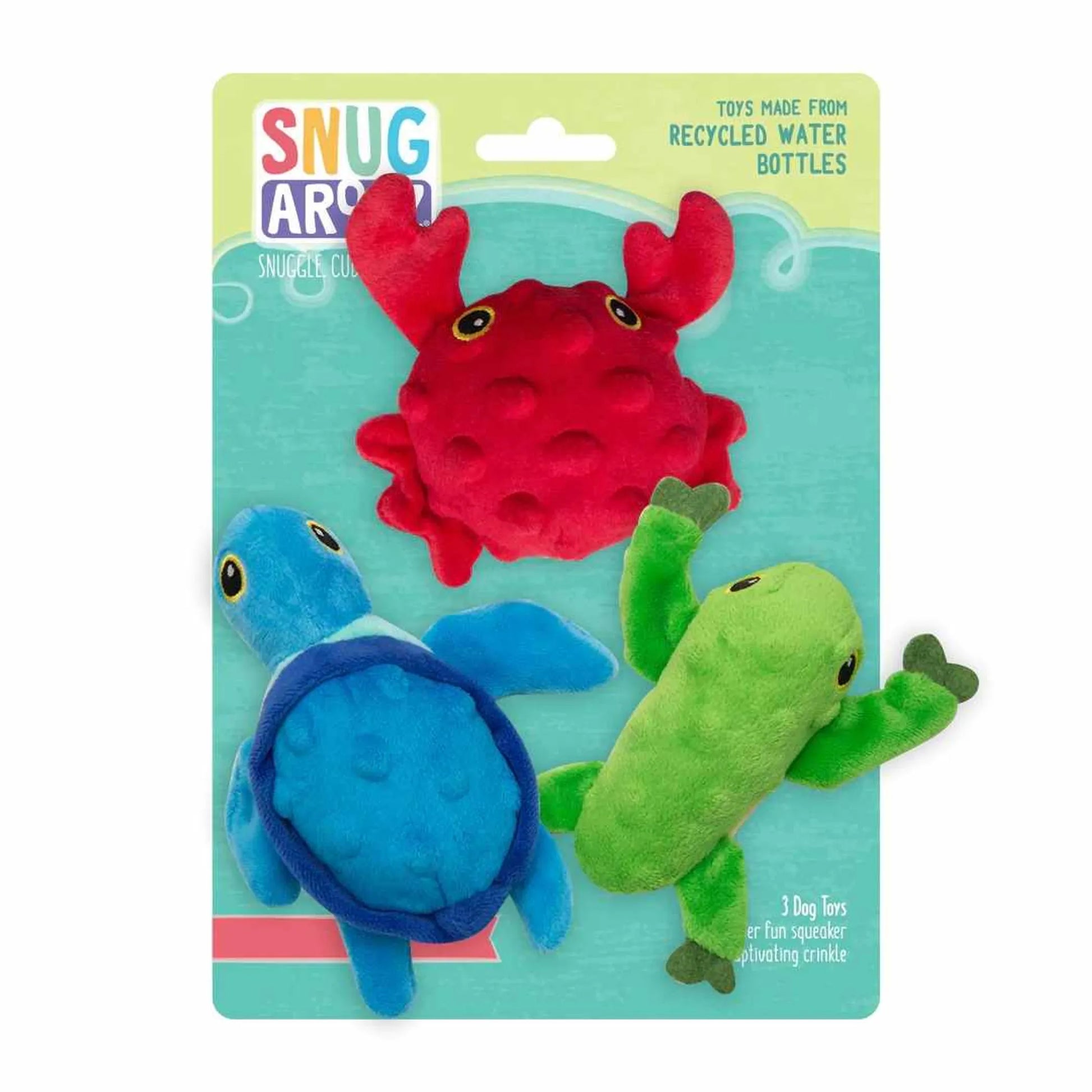 SnugArooz Lil Ocean Buddies Plush Dog Toys 3pk - Your Pet Connection