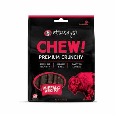 Etta Says! Chew Premium Crunchy Buffalo Dog Chew 4.5oz - Your Pet Connection
