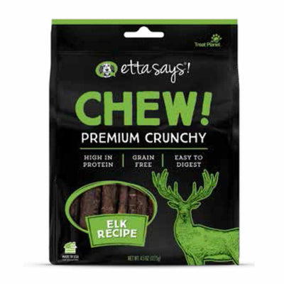 Etta Says! Chew Premium Crunchy Elk Dog Chew 4.5oz - Your Pet Connection