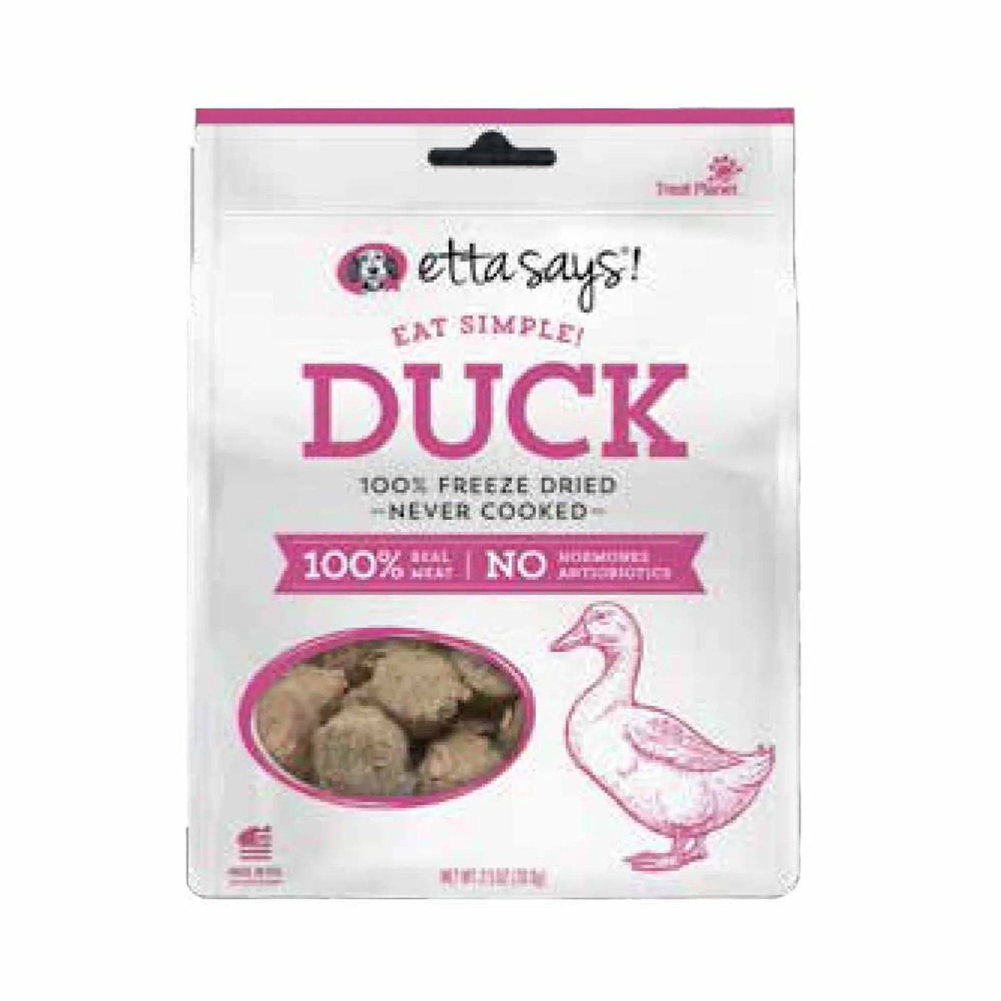 Etta Says! Eat Simple! 100% Freeze Dried Dog Treats Duck 2.5oz - Your Pet Connection