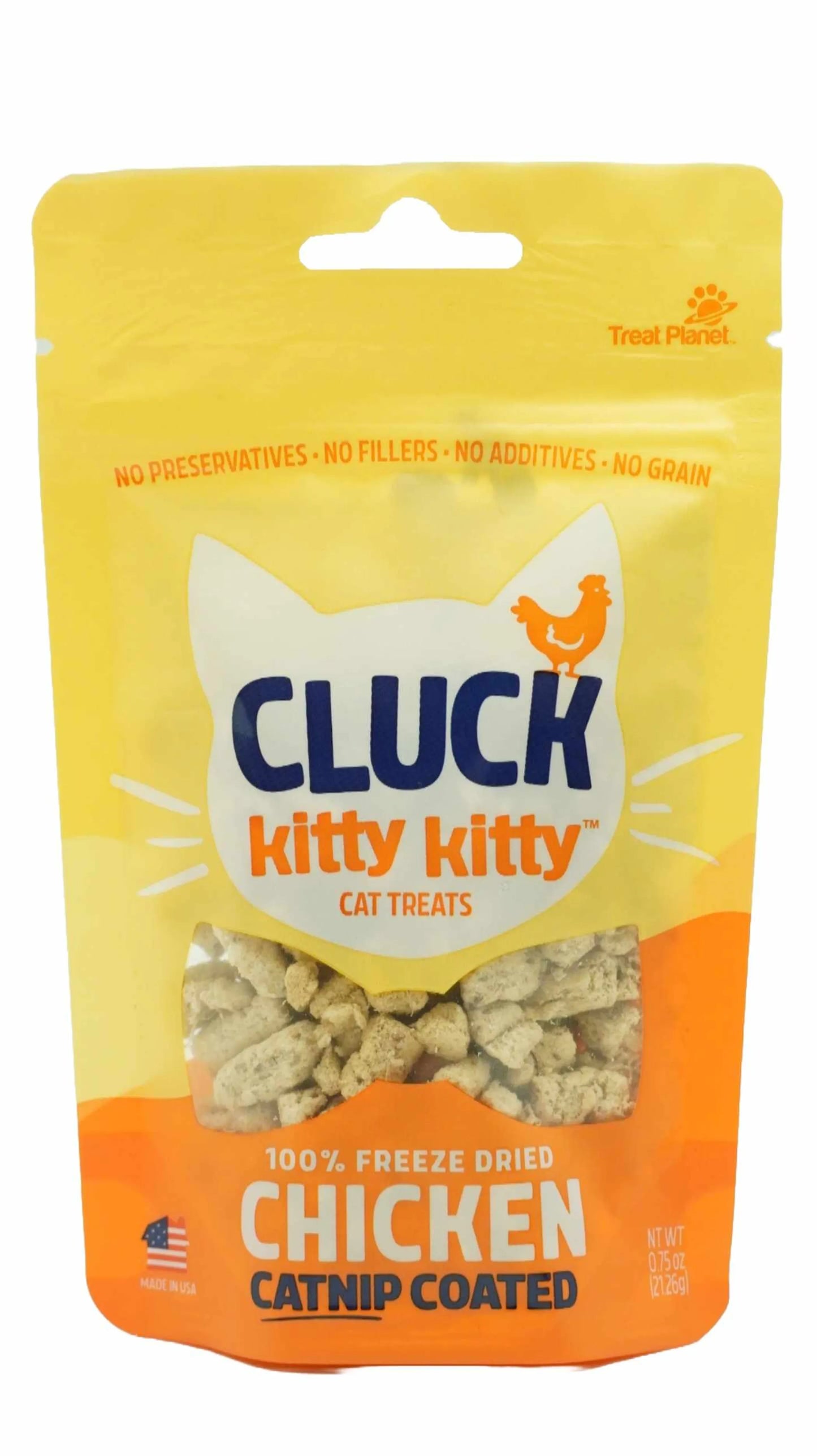 Kitty Kitty Cluck Freeze Dried Chicken Treat with Catnip Coating 0.75oz - Your Pet Connection