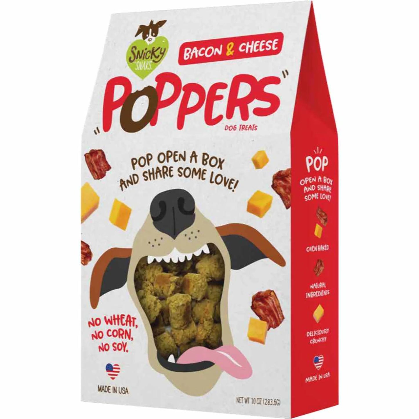 Snicky Snaks Bacon & Cheese Poppers 10oz