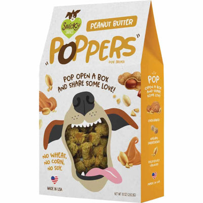 Snicky Snaks Peanut Butter Poppers Treat 10 oz - Your Pet Connection