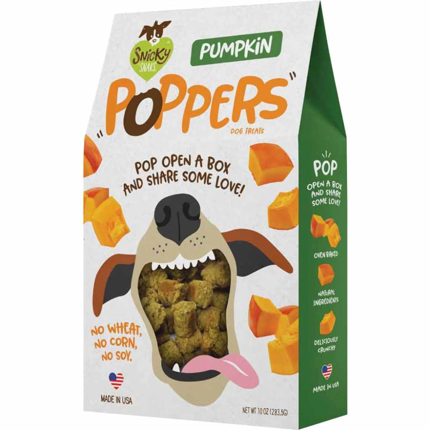 Snicky Snaks Pumpkin Poppers 10oz Delicious Dog Treats