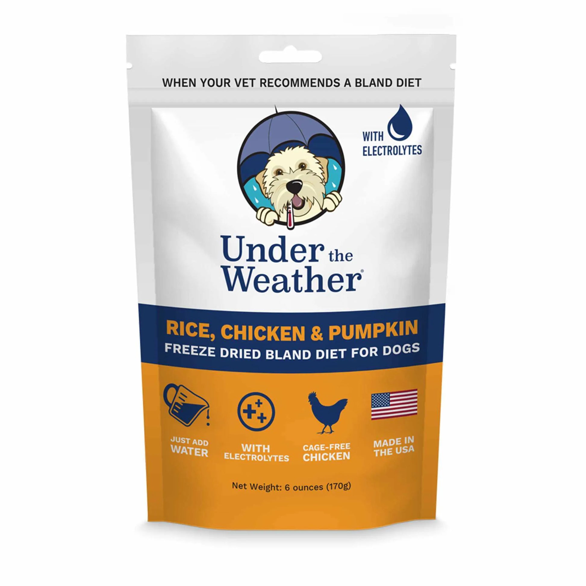 Under the Weather Bland Diet - Chicken, Rice & Pumpkin w/Electrolytes - Your Pet Connection