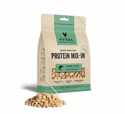 Vital Essentials(R) Freeze-Dried Raw Salmon Protein Mix-In Meal Topper for Dogs, - Your Pet Connection