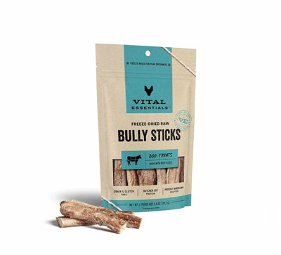 Vital Essentials(R) Freeze-Dried Bully Sticks Dog Treats, 1.4 oz - Your Pet Connection