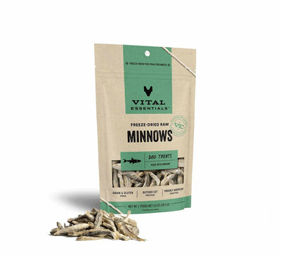 Vital Essentials(R) Freeze-Dried Minnows Dog Treats, - Your Pet Connection