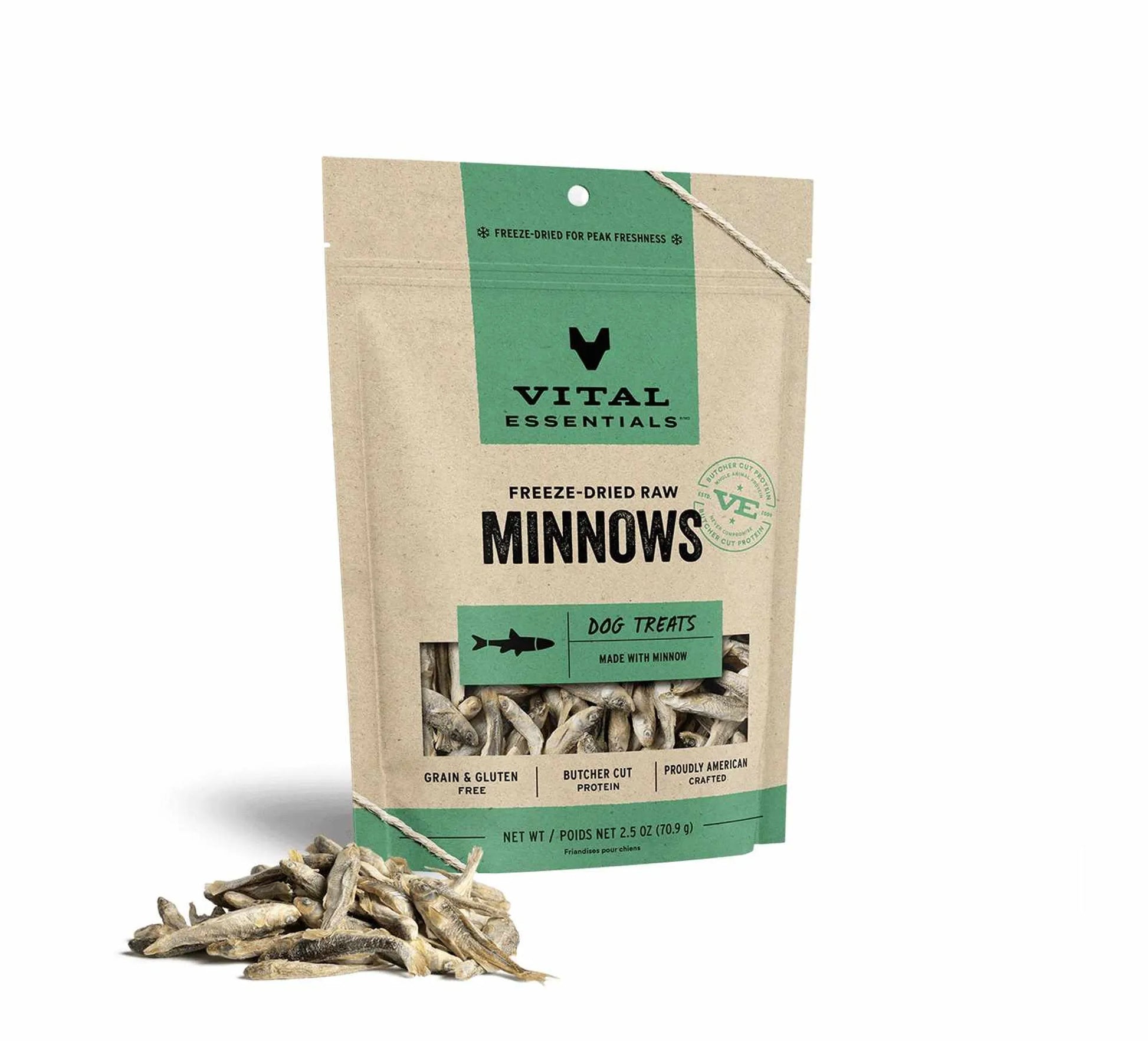 Vital Essentials(R) Freeze-Dried Minnows Dog Treats, - Your Pet Connection
