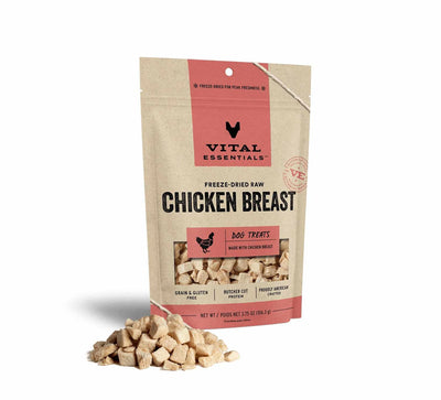 Vital Essentials(R) Freeze-Dried Raw Chicken Breast Dog Treats, - Your Pet Connection