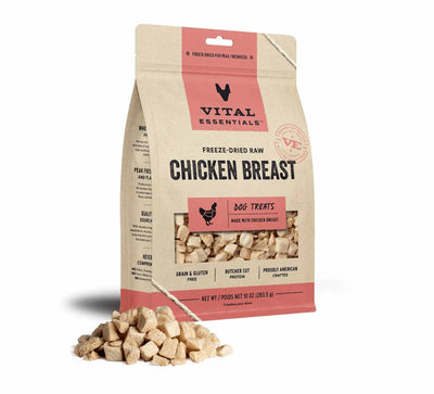 Vital Essentials(R) Freeze-Dried Raw Chicken Breast Dog Treats, - Your Pet Connection