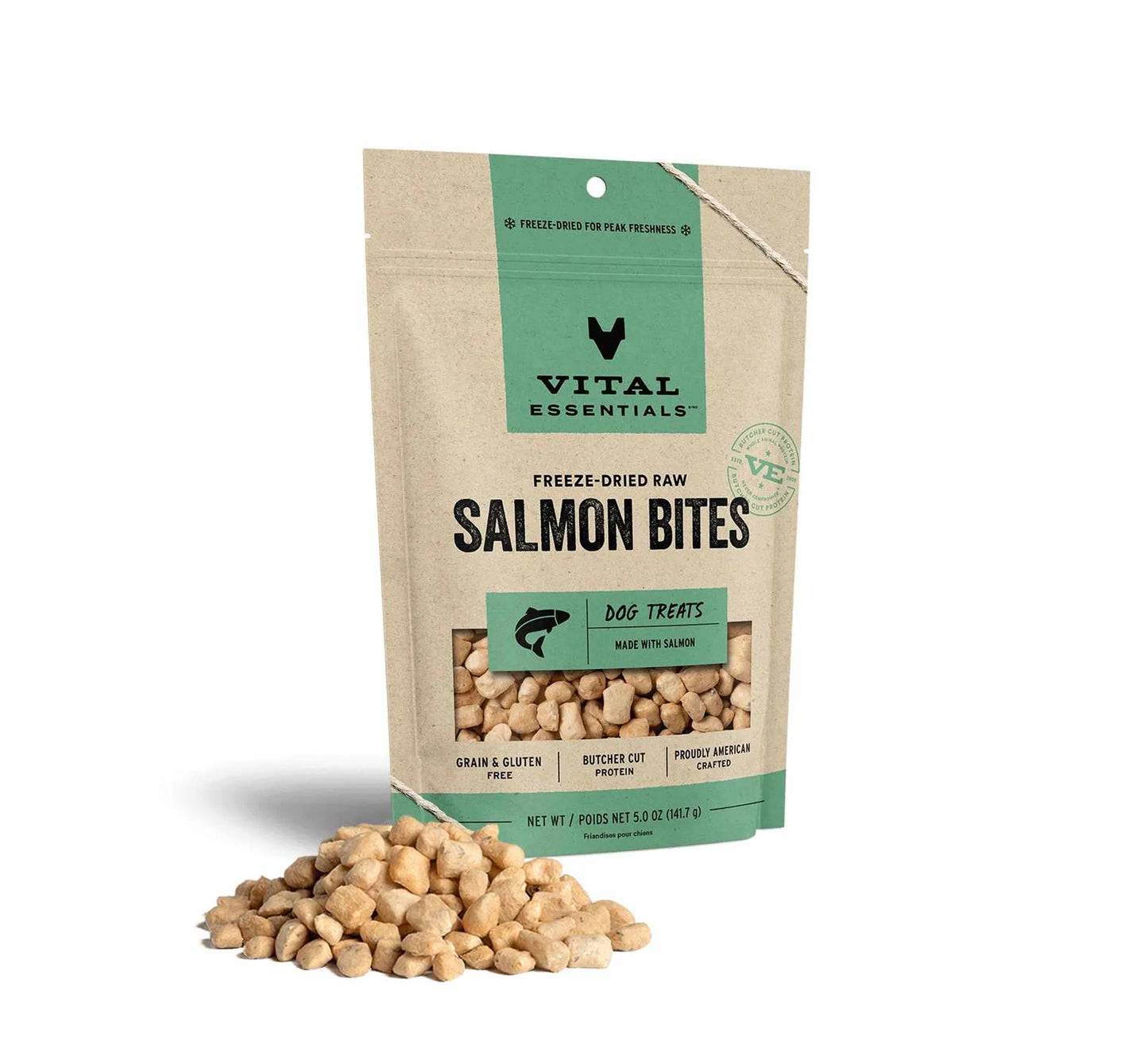 Vital Essentials(R) Freeze-Dried Raw Salmon Bites Dog Treats - Your Pet Connection