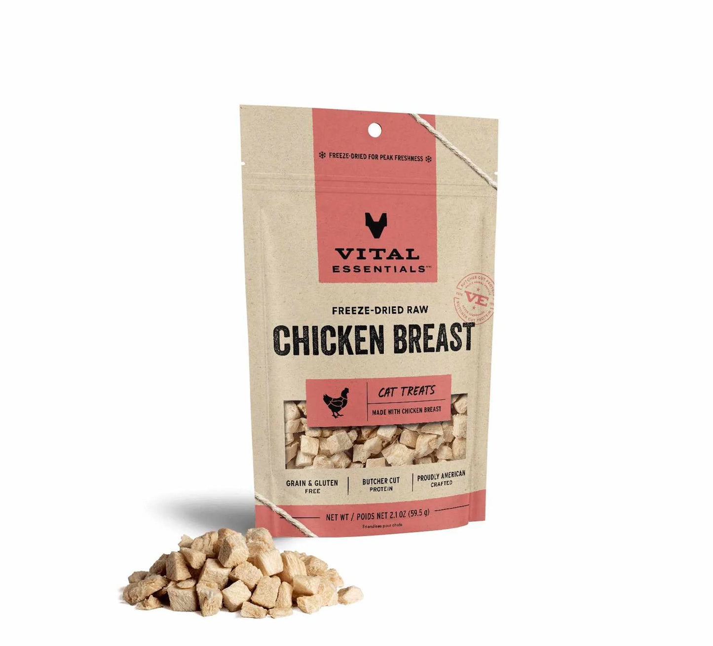 Vital Essentials(R) Freeze-Dried Raw Chicken Breast Cat Treats, 2.1 oz - Your Pet Connection