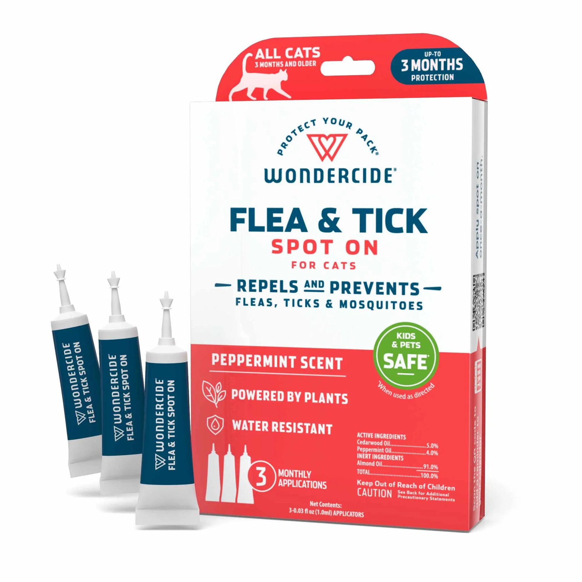 Wondercide Flea & Tick Spot On for Cats - Peppermint - Your Pet Connection