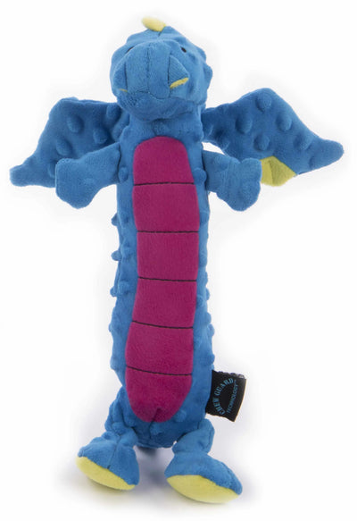 goDog Dragons Skinny Squeaky Plush Dog Toy Large - Your Pet Connection