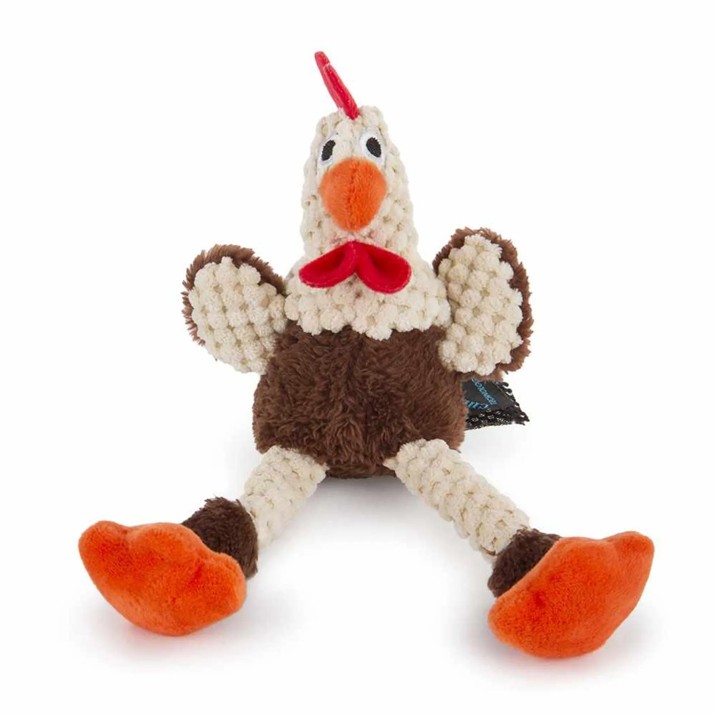 goDog Just For Me Skinny Brown Rooster w/Chew Guard Plush Dog Toy - Your Pet Connection