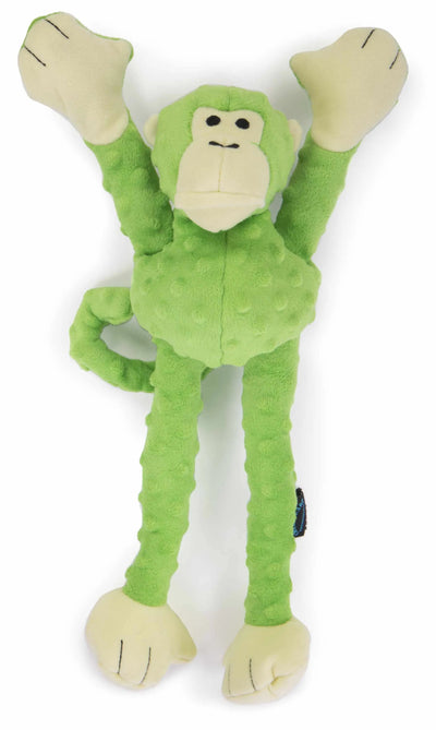 goDog Crazy Tugs Monkeys Squeaky Plush Dog Toy Large - Your Pet Connection