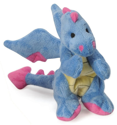 goDog Dragon w/Chew Guard Periwinkle Plush Dog Toy - Your Pet Connection