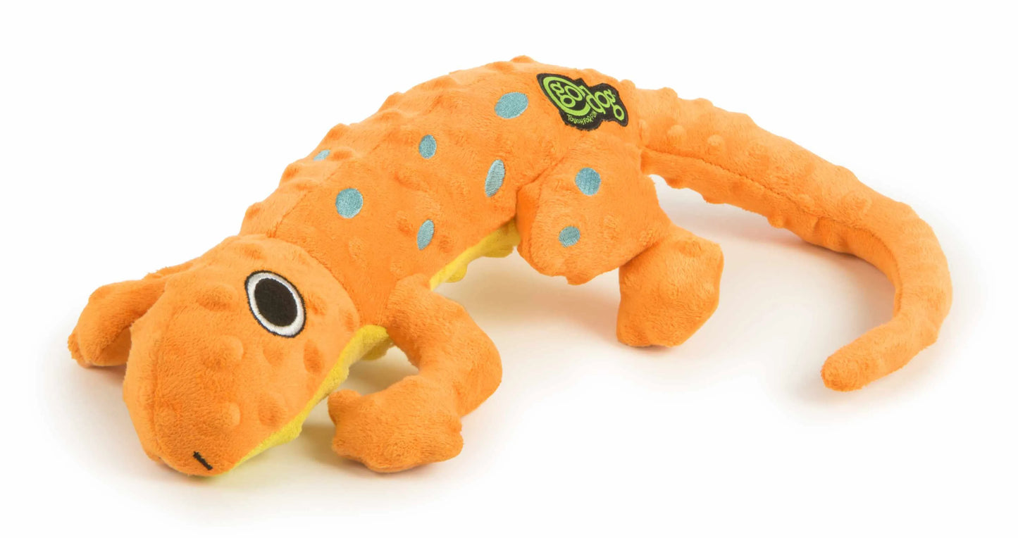 goDog Amphibianz Gecko Squeaky Plush Dog Toy Large - Your Pet Connection