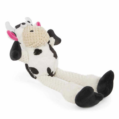 goDog Checkers Skinny Cow w/Chew Guard Plush Dog Toy Small - Your Pet Connection